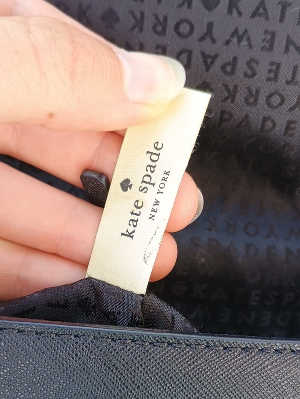 Kate Spade Classic Black Leather Crossbody Bag - Picture 3 of 3